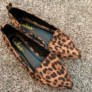 Cheetah print flats